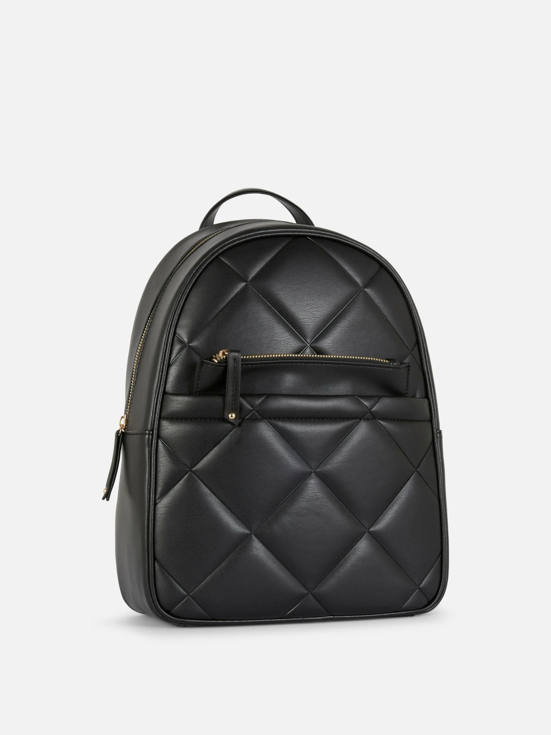 Faux Leather Quilted Backpack|Primark Sale