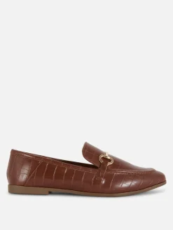 Faux Leather Snaffle Loafers|Primark Online