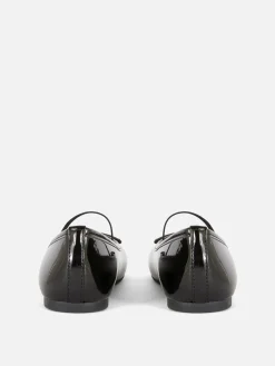 Faux Patent Ballerinas|Primark New