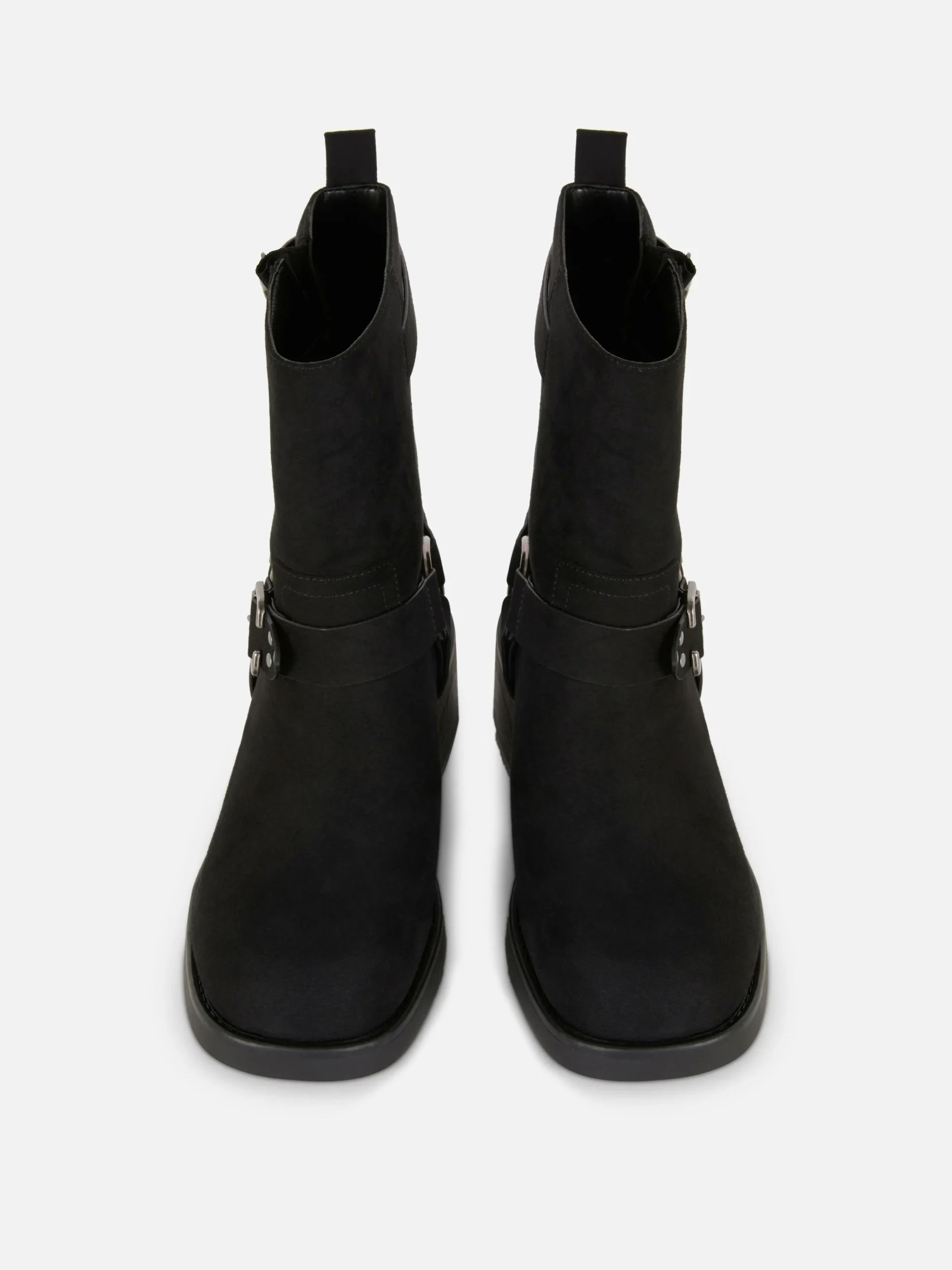 Faux Suede Biker Boots|Primark Outlet