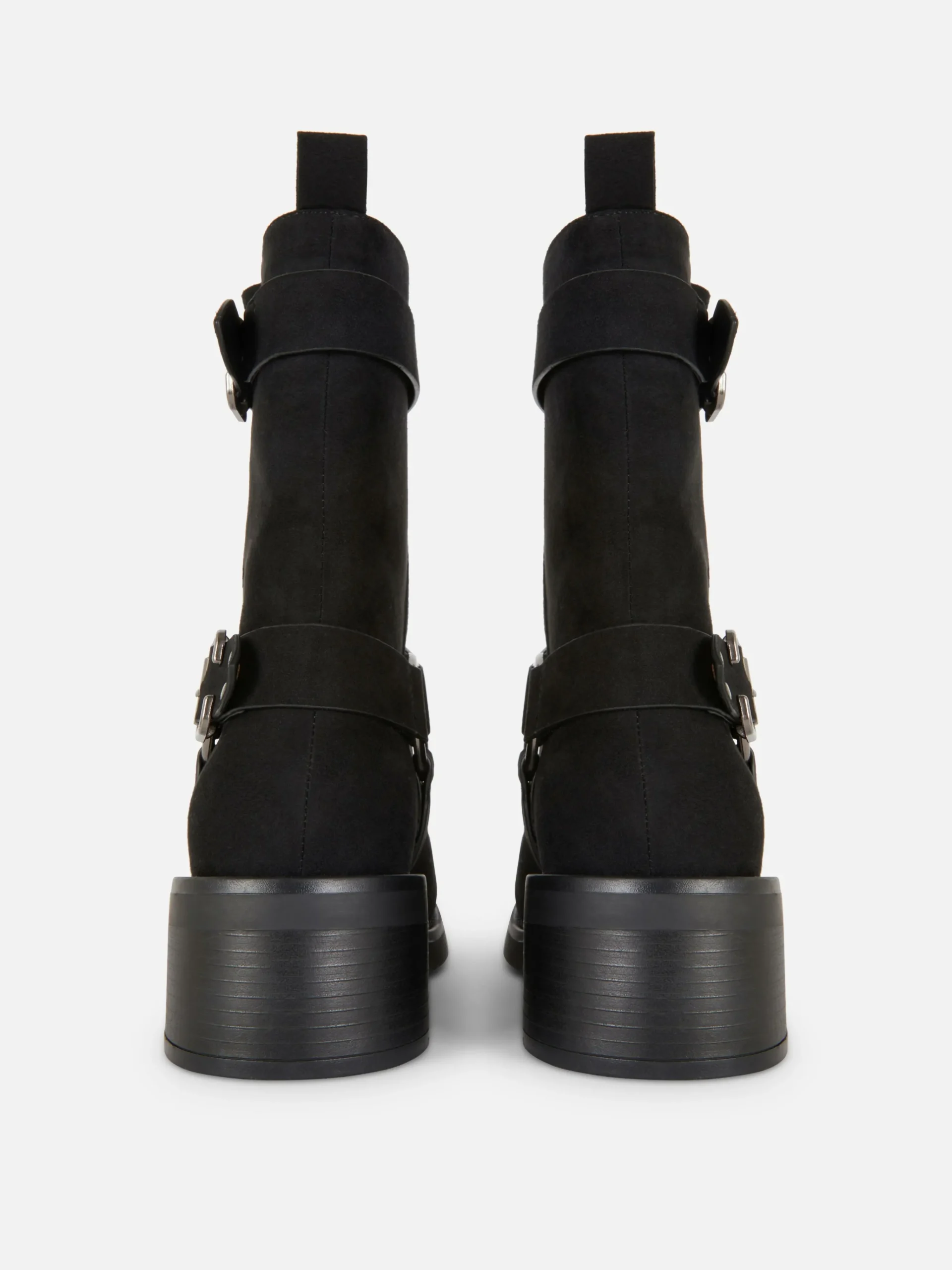 Faux Suede Biker Boots|Primark Outlet