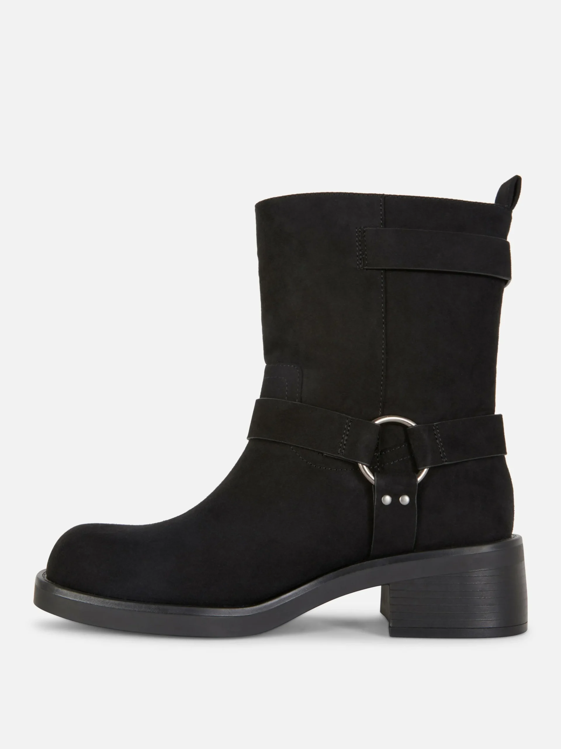Faux Suede Biker Boots|Primark Outlet