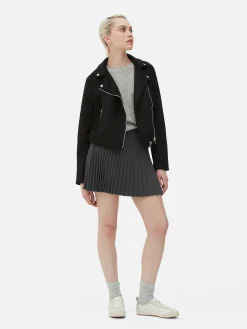 Faux Suede Biker Jacket|Primark Discount