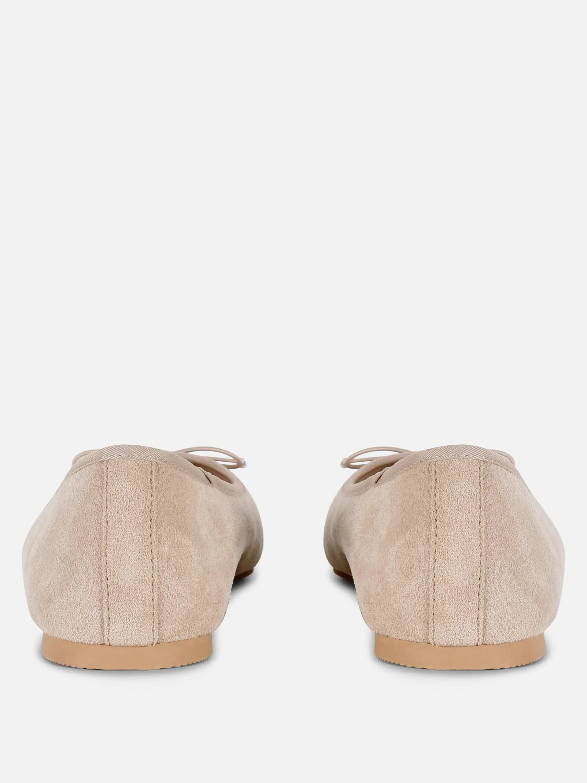 Faux Suede Bow Ballerinas|Primark Clearance