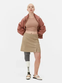 Faux Suede Mini Skirt|Primark Hot