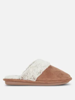 Faux Suede Slippers|Primark Sale