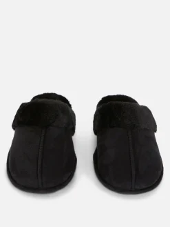 Faux Suede Slippers|Primark