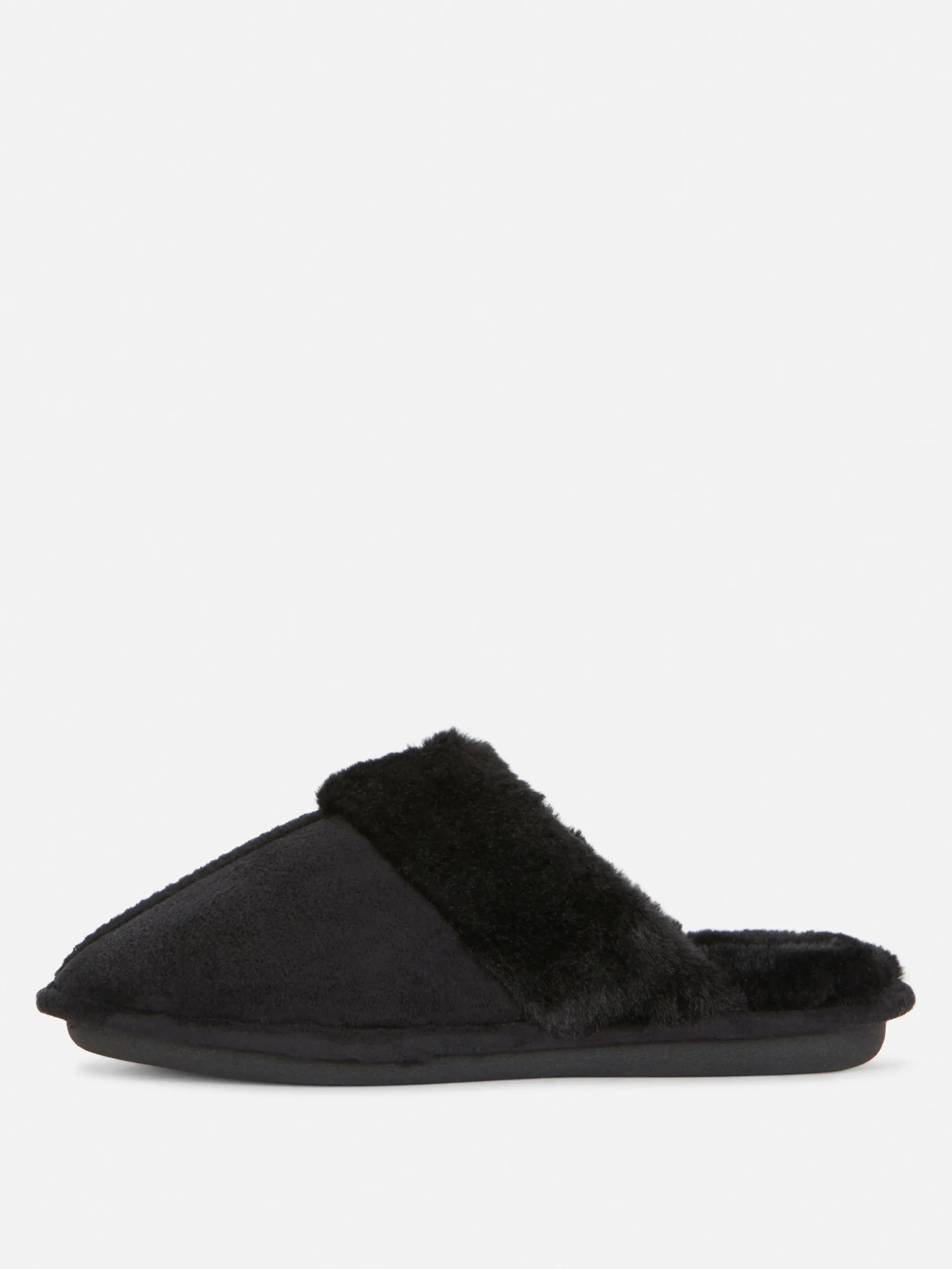 Faux Suede Slippers|Primark