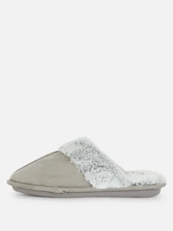 Faux Suede Slippers|Primark Online