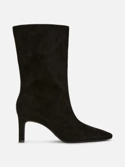 Faux Suede Stiletto Boots|Primark Hot
