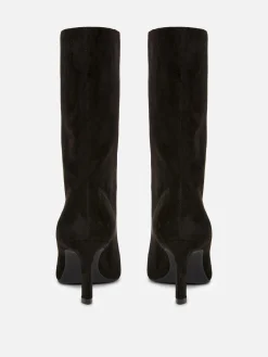 Faux Suede Stiletto Boots|Primark Hot
