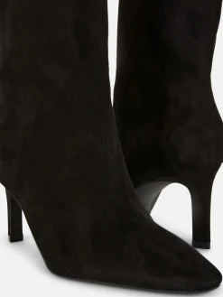 Faux Suede Stiletto Boots|Primark Hot