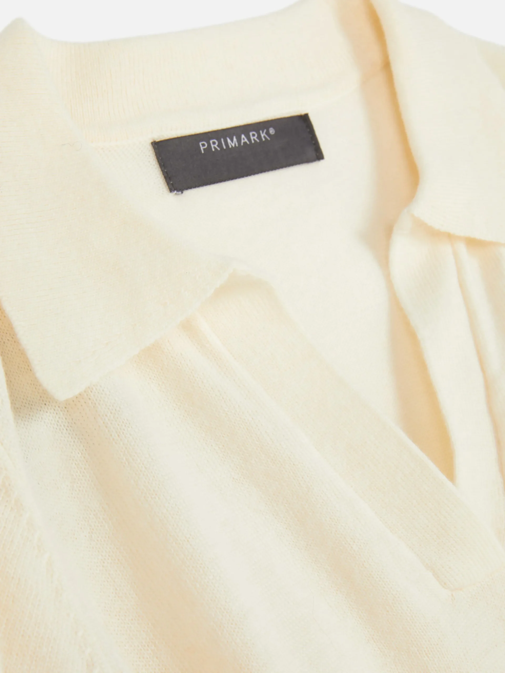 Fine Knit Collared Short Sleeve Top|Primark Clearance