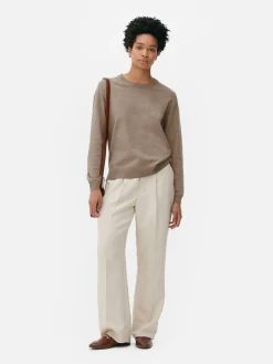 Fine Knit Crew Neck Sweater|Primark Discount