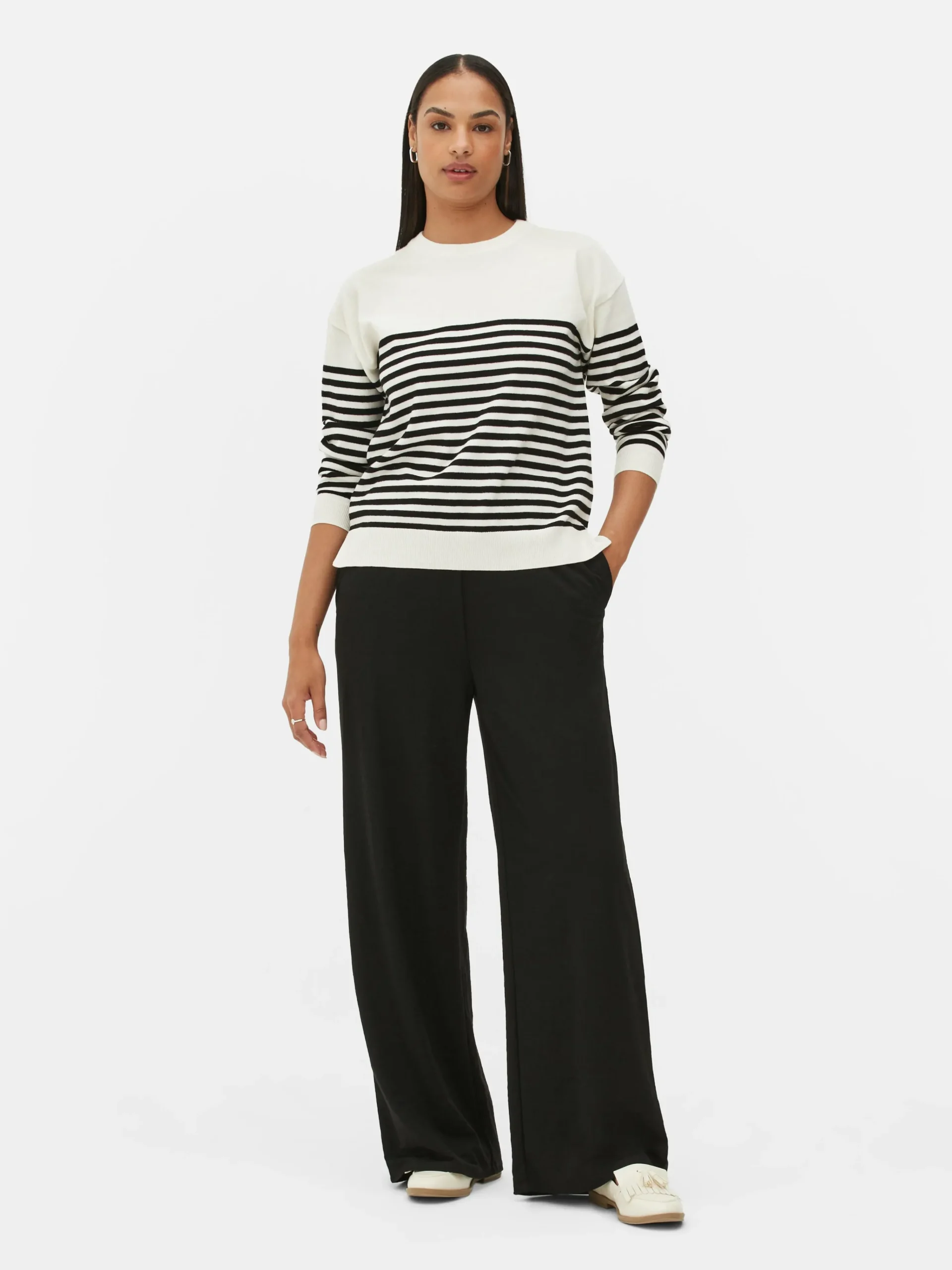 Fine Knit Crew Neck Sweater|Primark Outlet