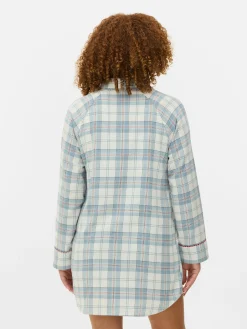 Flannel Check Long Nightshirt|Primark Online