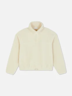 Fleece Half-Zip Sweatshirt|Primark New