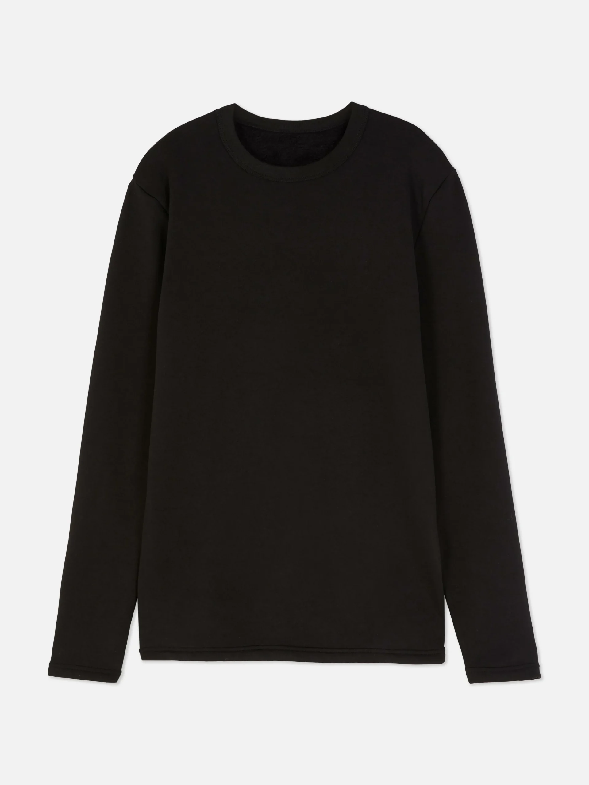 Fleece Lined Long Sleeve Top|Primark