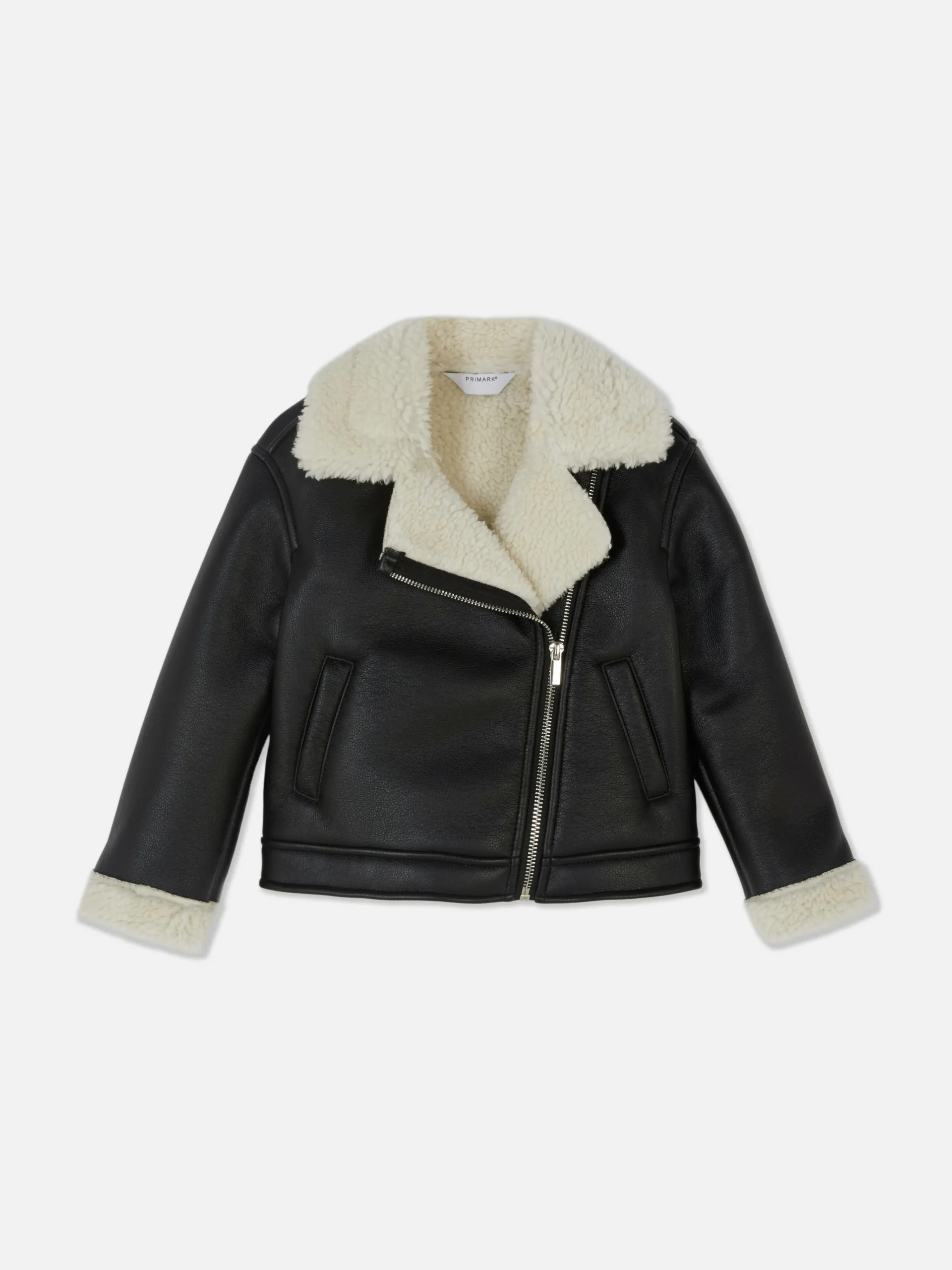 Fleece Trim Biker Jacket|Primark Hot
