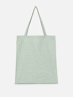 Floral Cotton Canvas Shopper|Primark New
