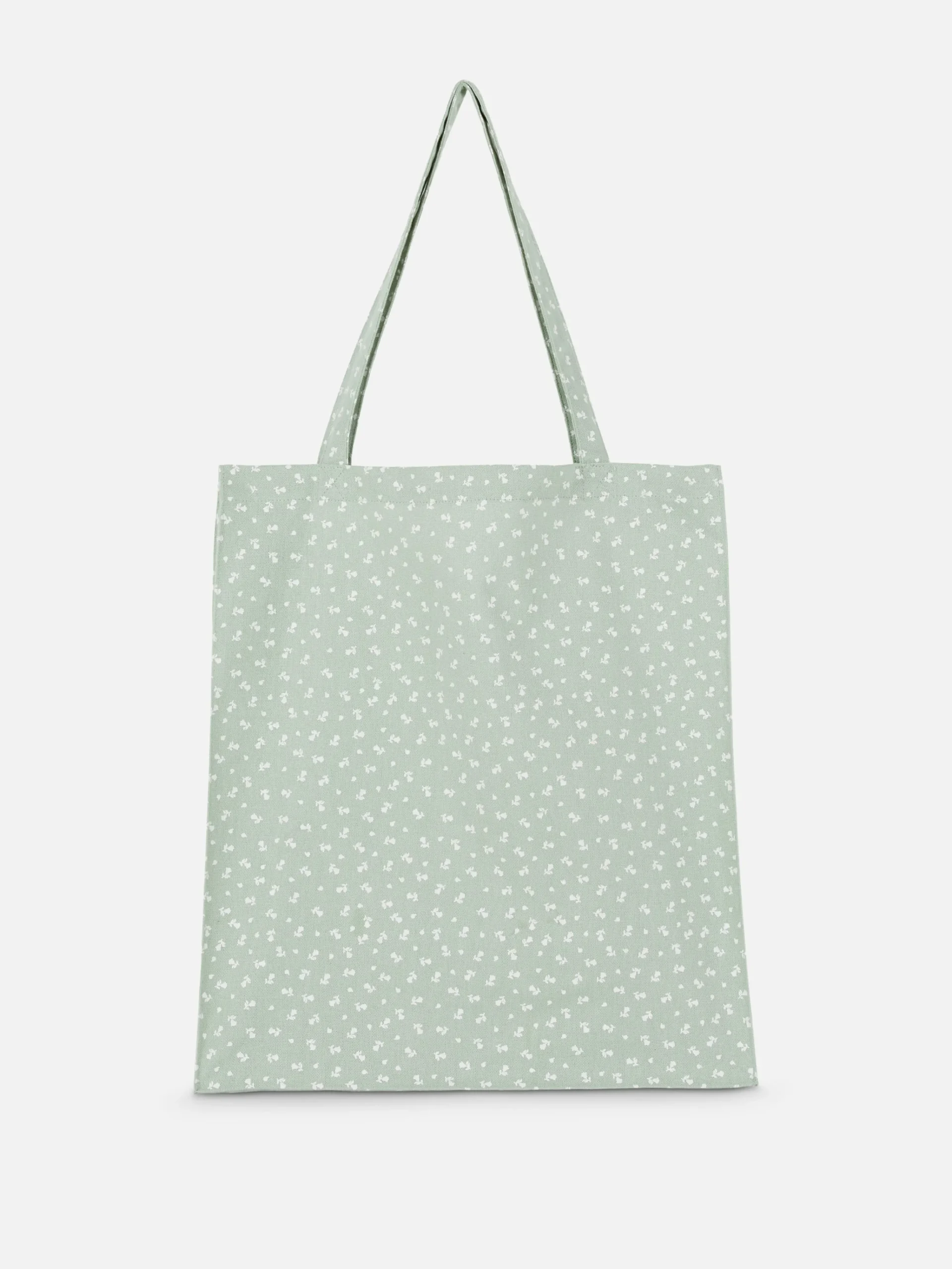 Floral Cotton Canvas Shopper|Primark New