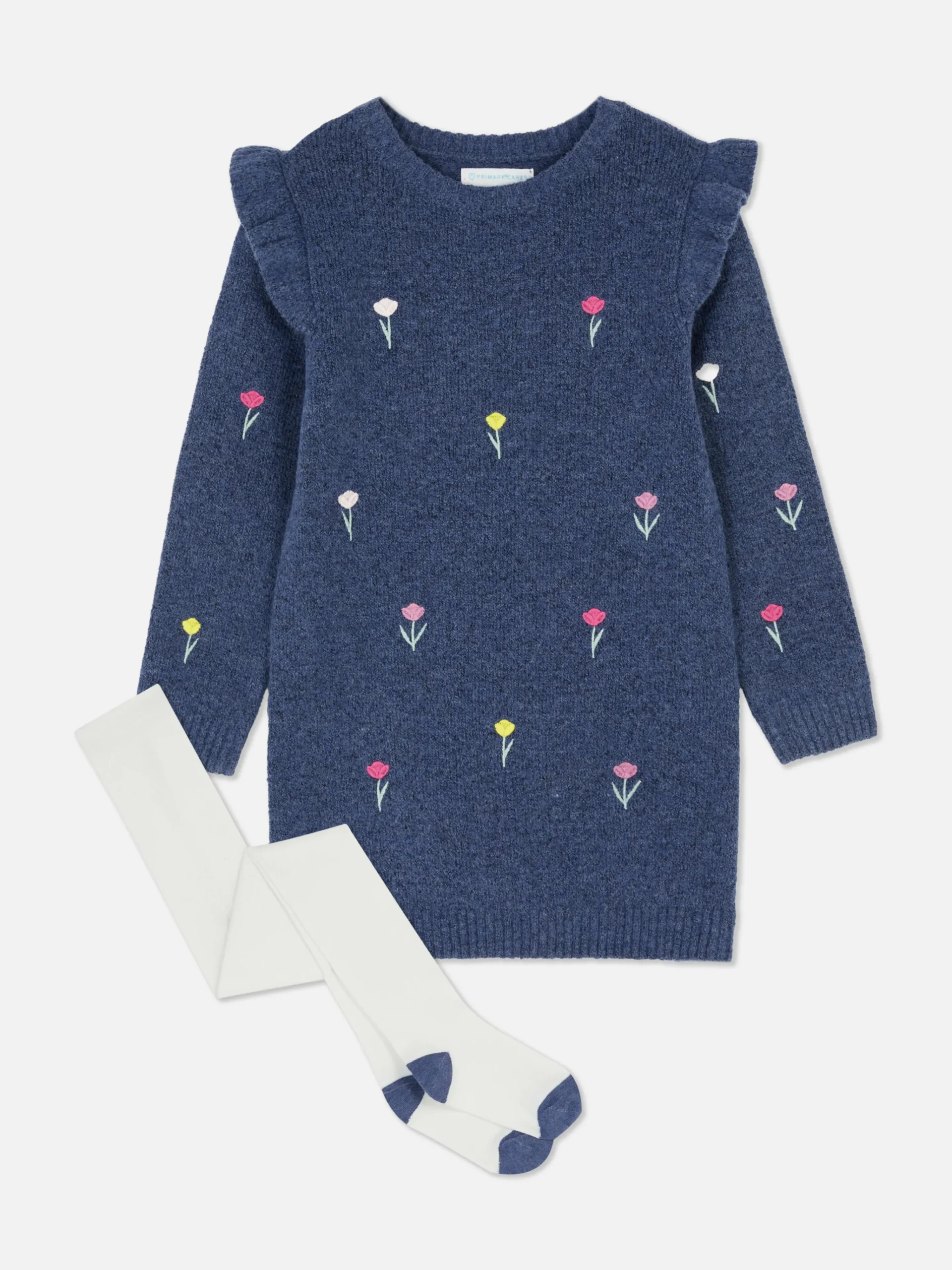 Floral Embroidered Knitted Dress|Primark Sale