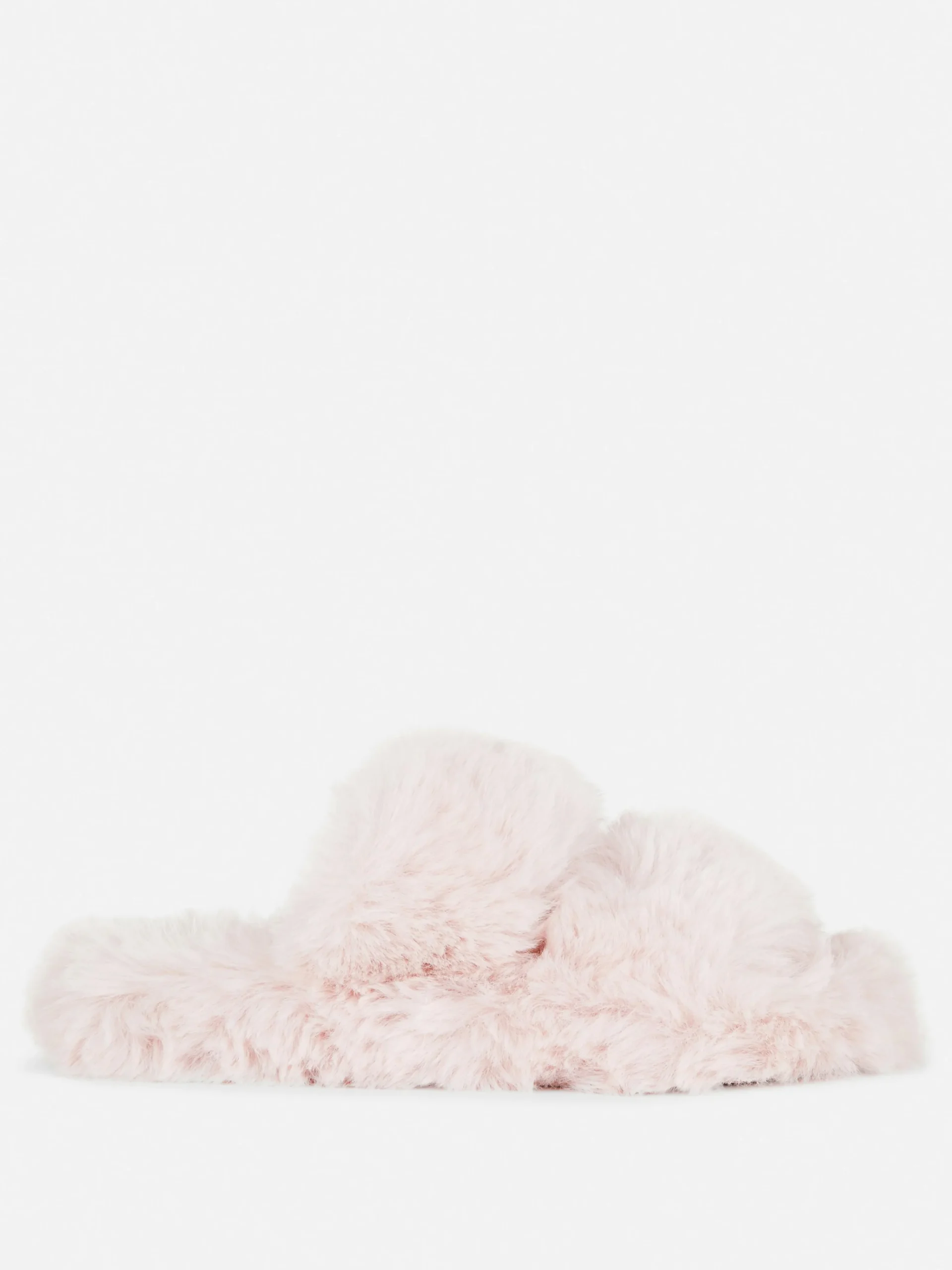Fluffy Double Strap Slippers|Primark Online