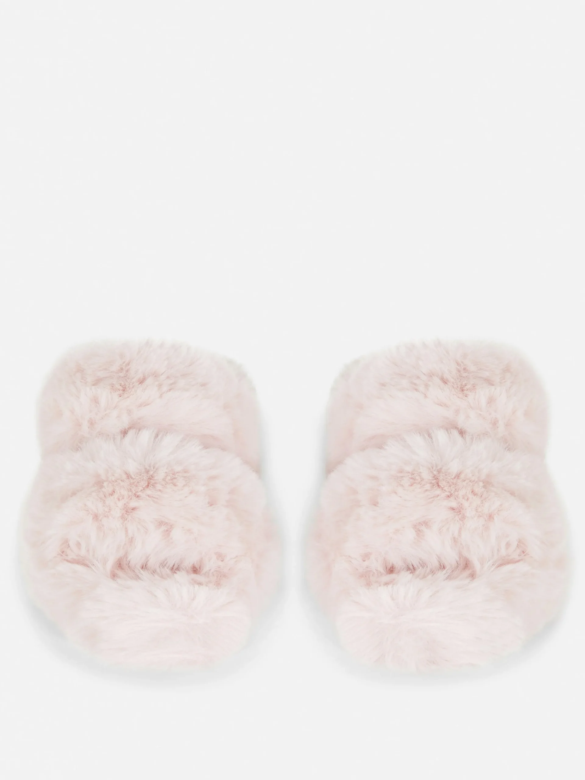 Fluffy Double Strap Slippers|Primark Online