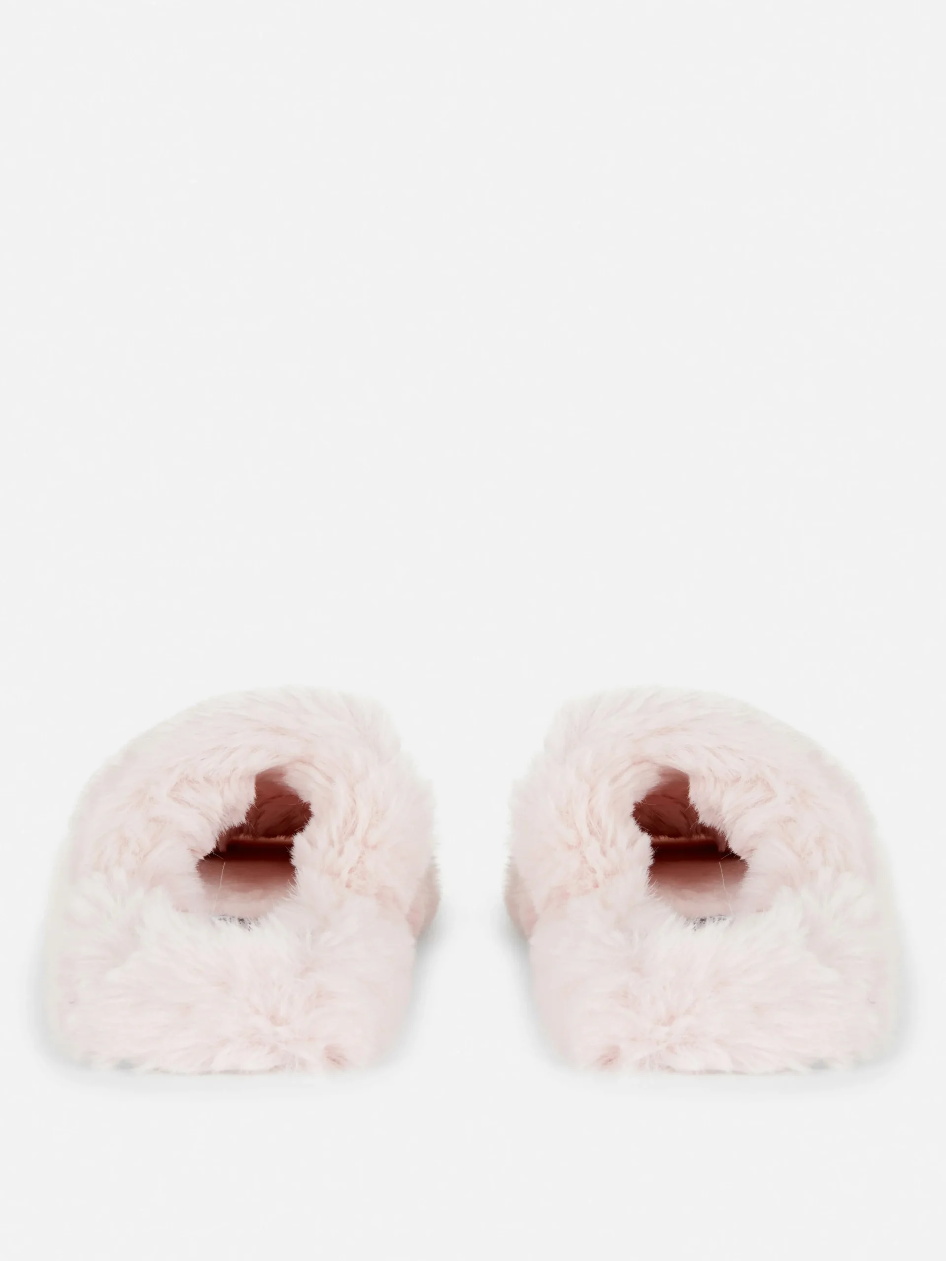 Fluffy Double Strap Slippers|Primark Online