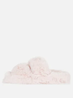 Fluffy Double Strap Slippers|Primark Online