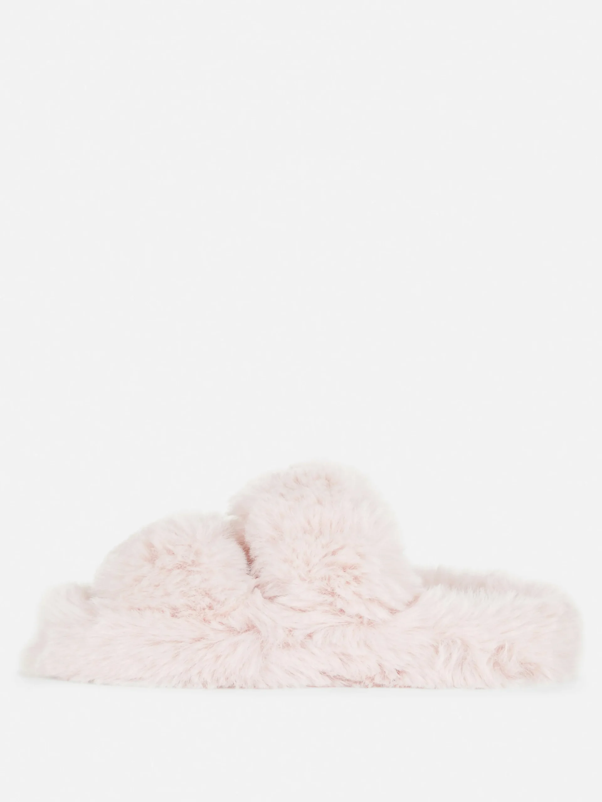 Fluffy Double Strap Slippers|Primark Online