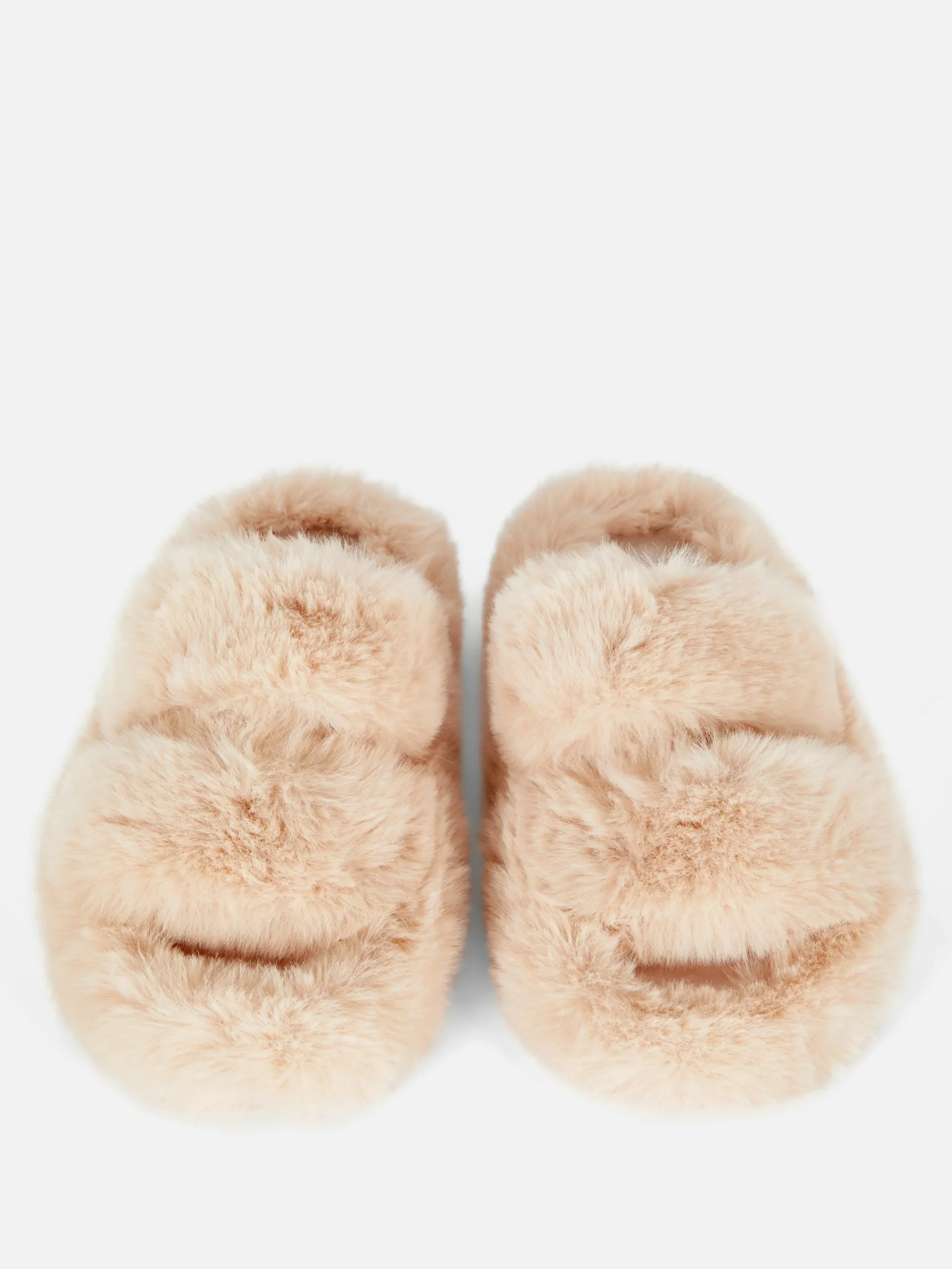 Fluffy Double Strap Slippers|Primark Hot
