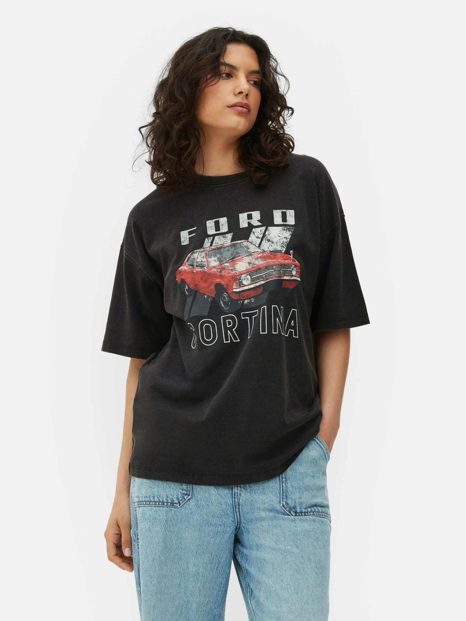 Ford Cortina Oversized T-Shirt|Primark Discount