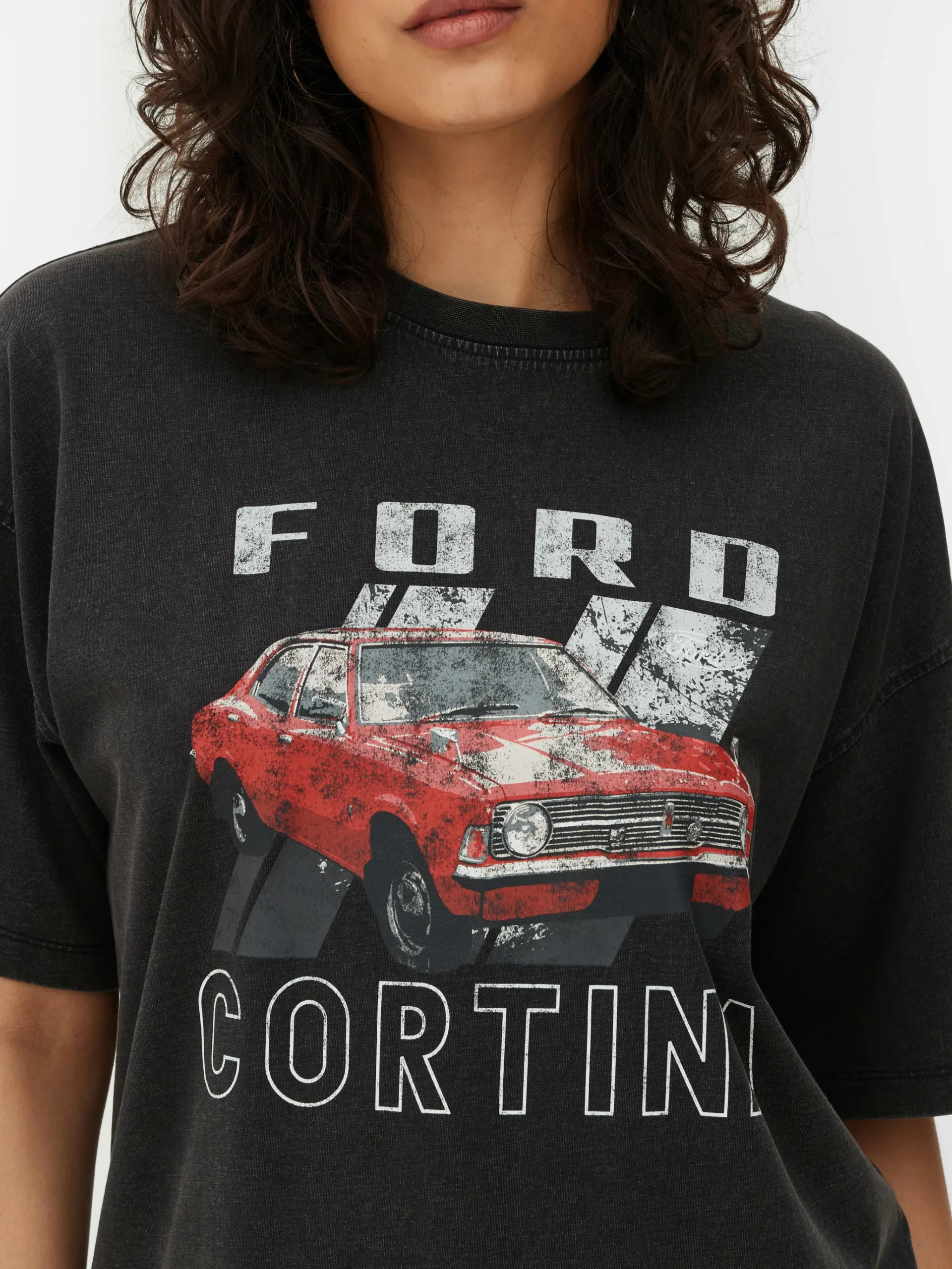 Ford Cortina Oversized T-Shirt|Primark Discount