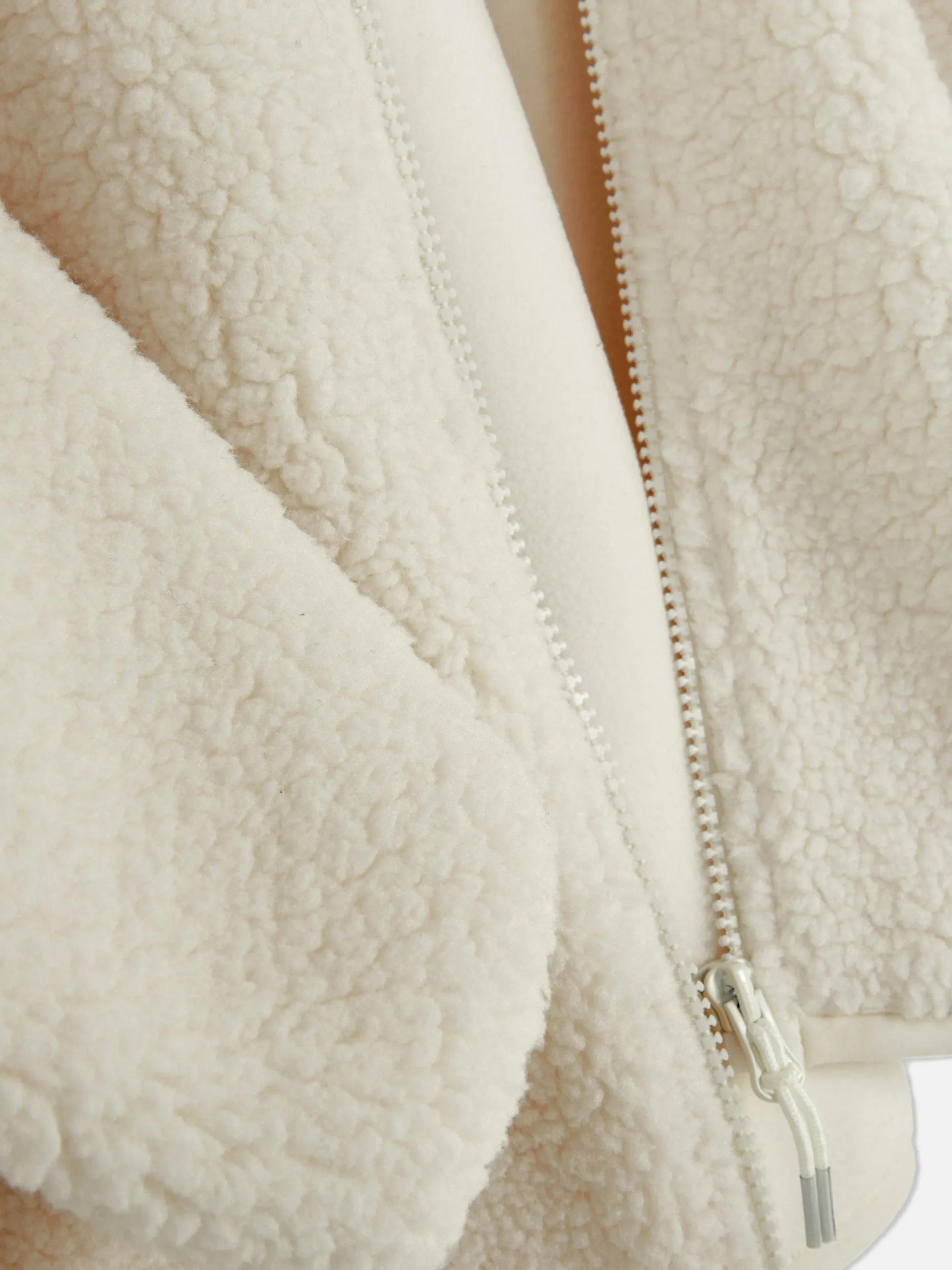 Funnel Neck Borg Jacket|Primark