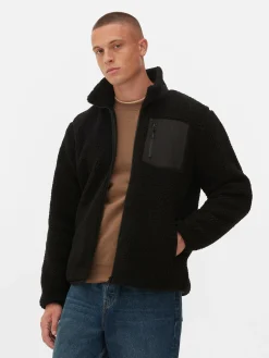 Funnel Neck Borg Jacket|Primark Sale