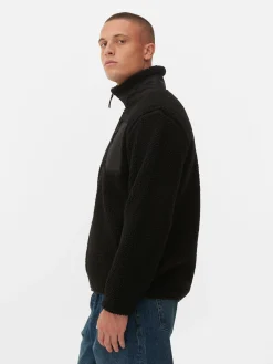 Funnel Neck Borg Jacket|Primark Sale