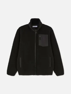Funnel Neck Borg Jacket|Primark Sale