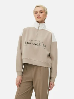 Funnel Neck Graphic Sweatshirt|Primark Clearance