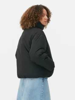 Funnel Neck Puffer Jacket|Primark Outlet