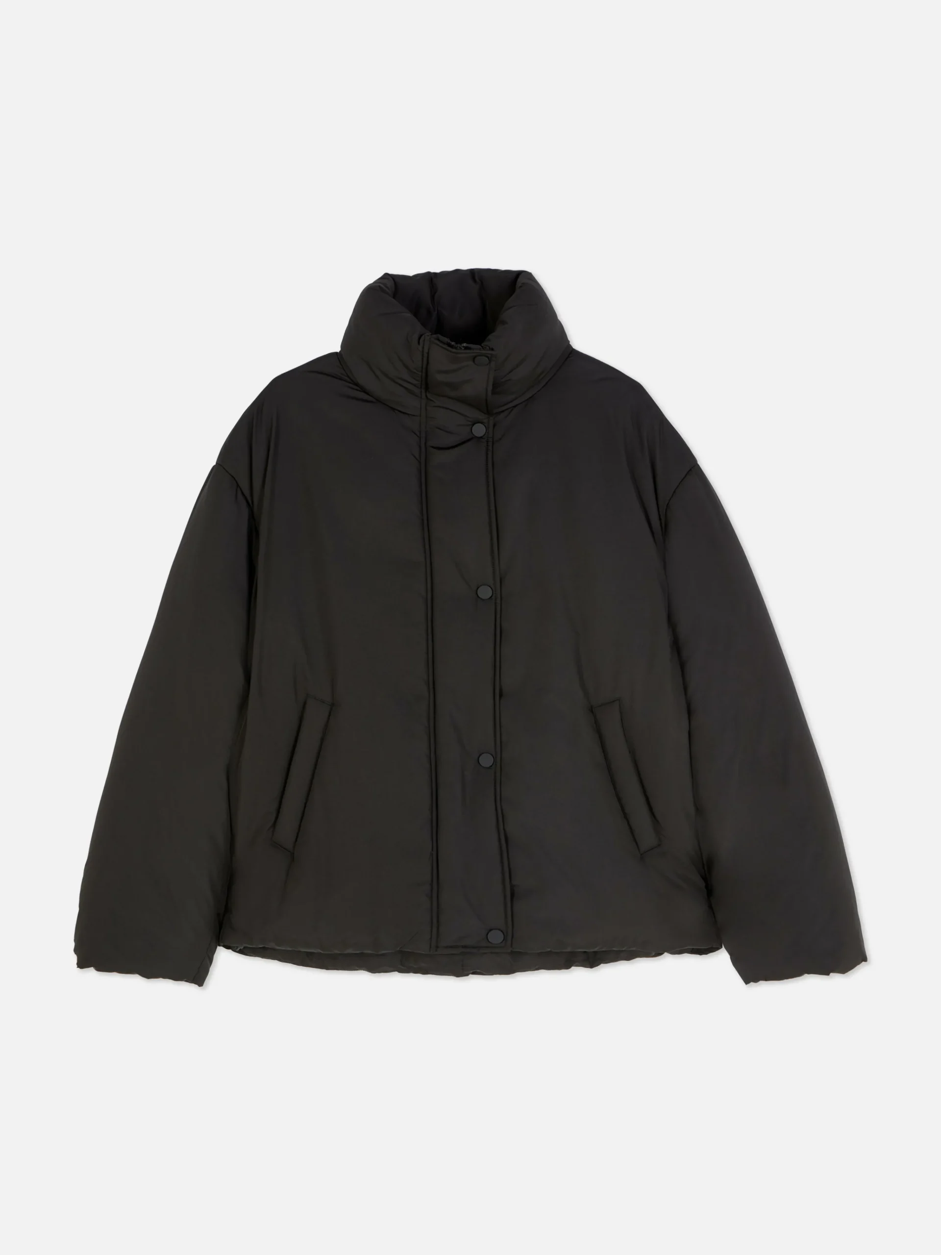 Funnel Neck Puffer Jacket|Primark Outlet