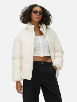 Funnel Neck Puffer Jacket|Primark Discount