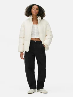 Funnel Neck Puffer Jacket|Primark Discount