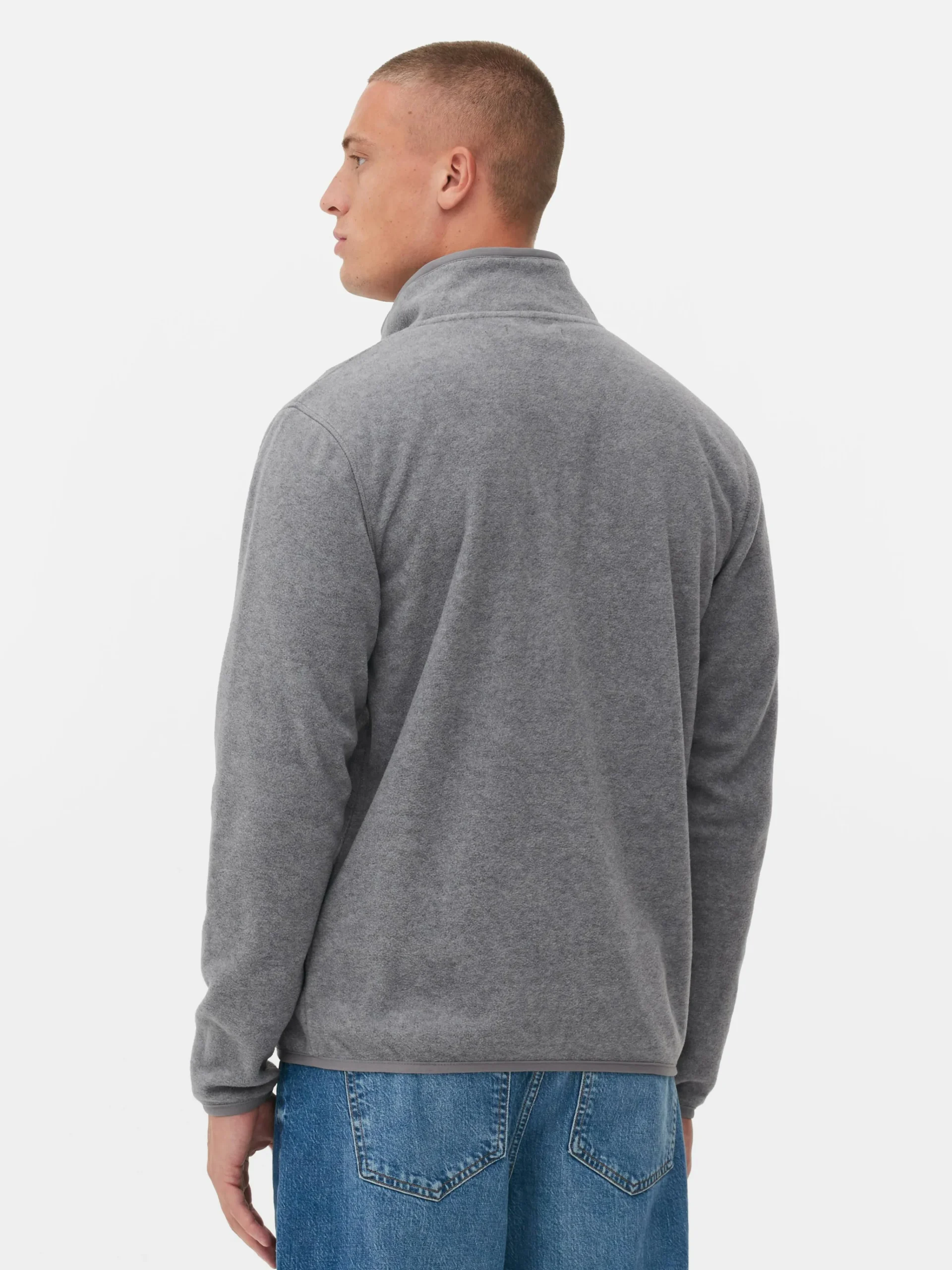 Funnel Neck Zip Fleece|Primark Clearance