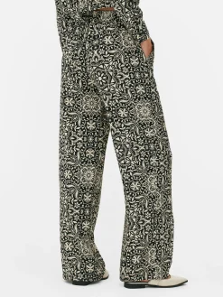 Geometric Print Wide Leg Pants|Primark Best