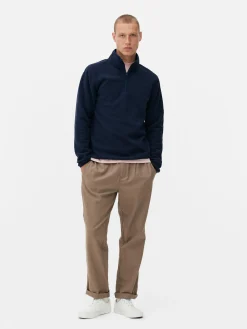 Half Zip Fleece Pullover|Primark Hot