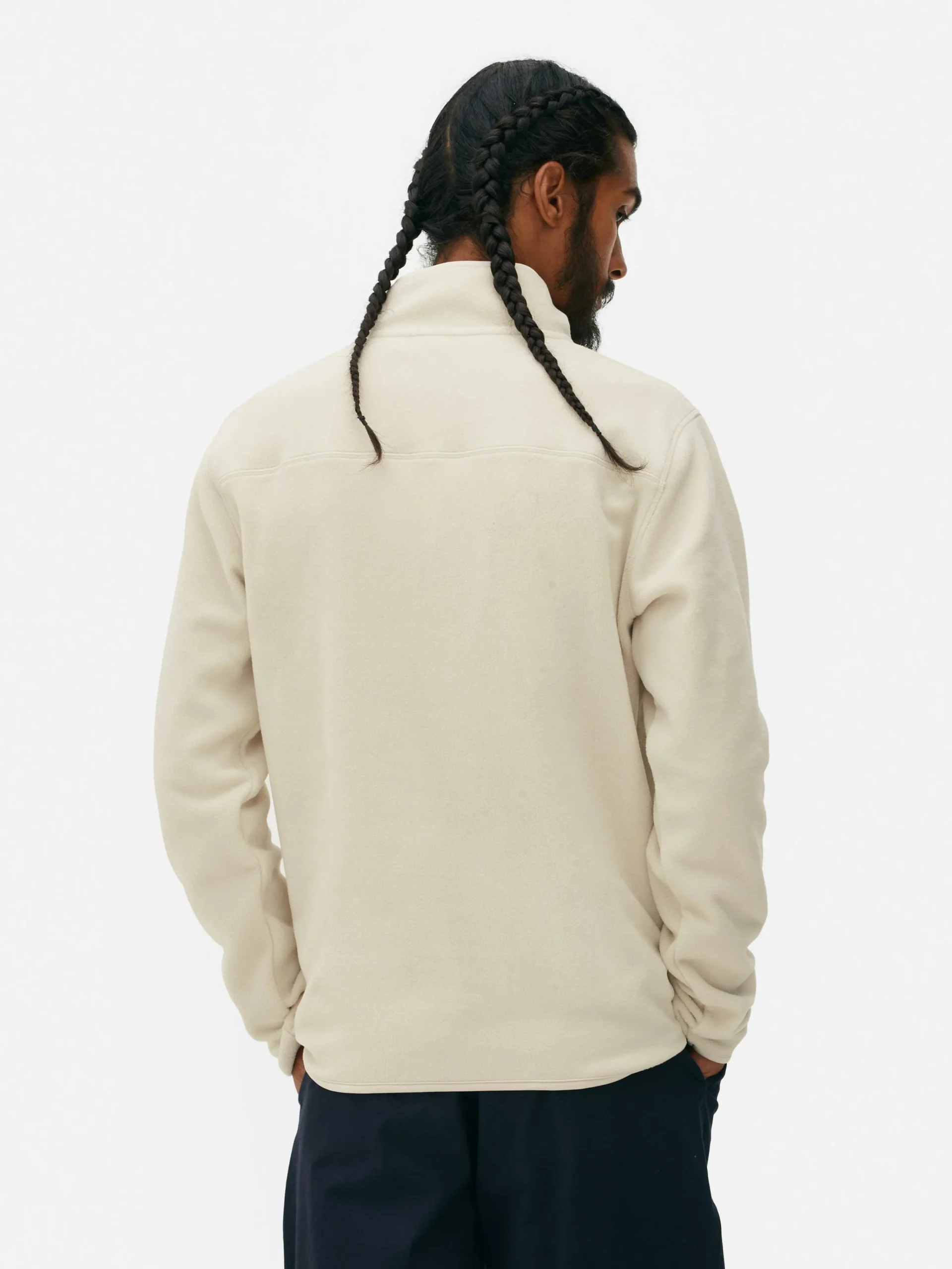 Half Zip Fleece Pullover|Primark Clearance