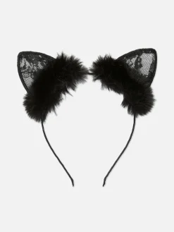 Halloween Lace Cat Ears|Primark New
