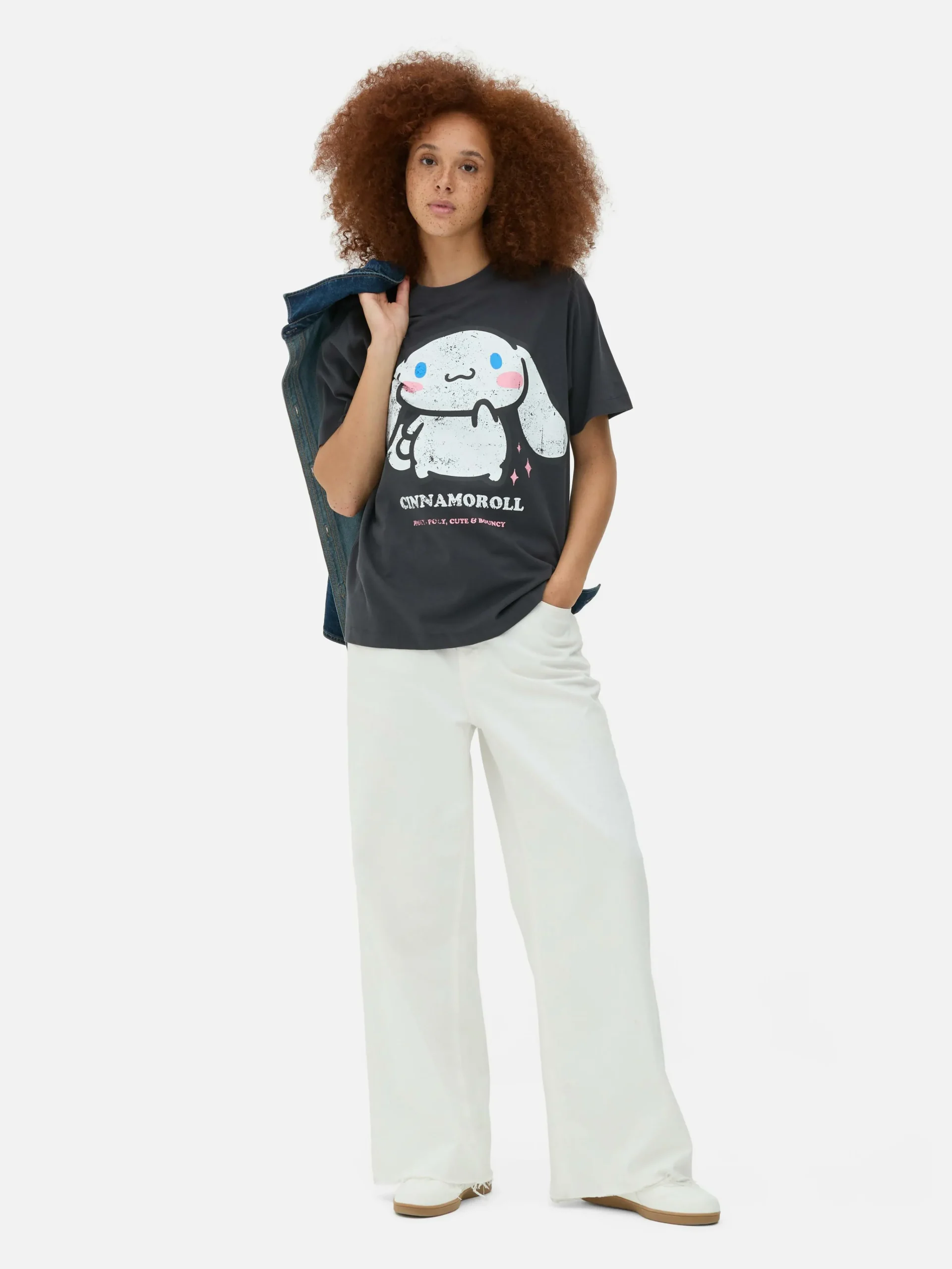 Hello Kitty Cinnamoroll Oversized T-Shirt|Primark Sale