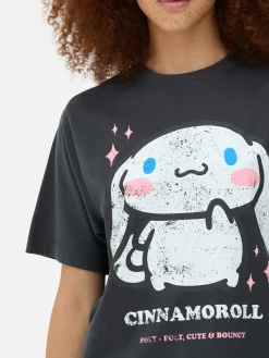 Hello Kitty Cinnamoroll Oversized T-Shirt|Primark Sale